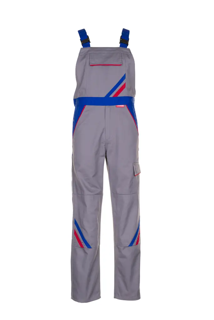 Planam HIGHLINE, treger hlače, zinc/royal/red, 48-0