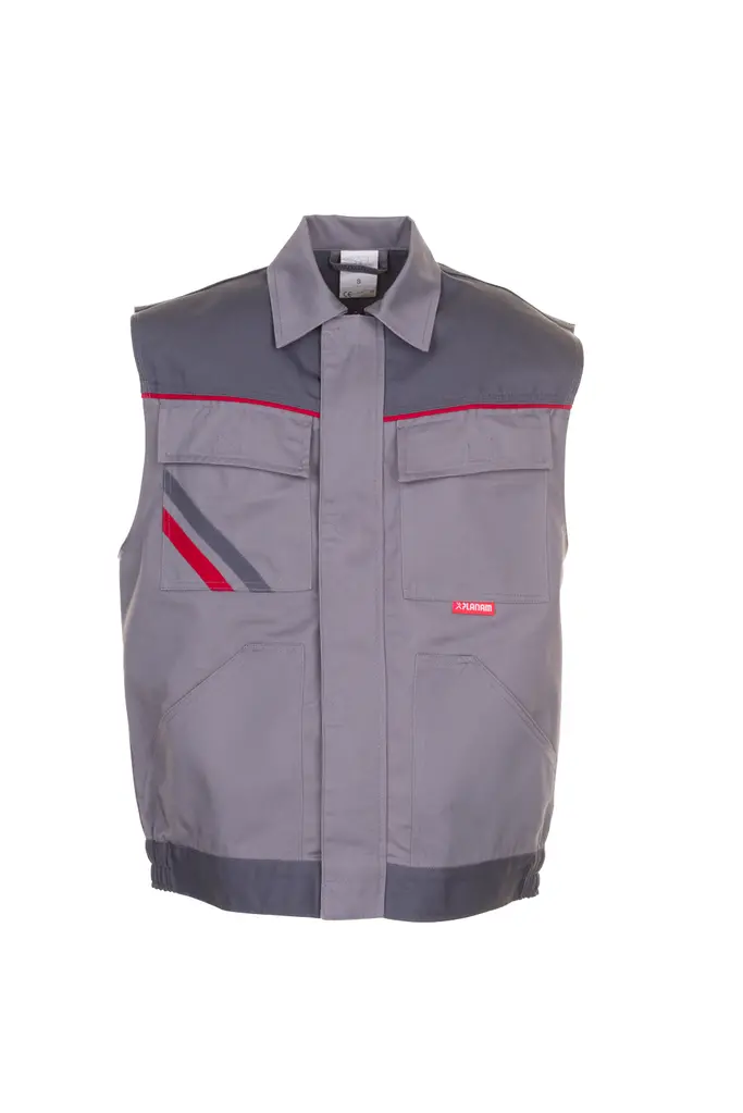 Planam HIGHLINE, radni prsluk, zinc/slate/red, XXL-0