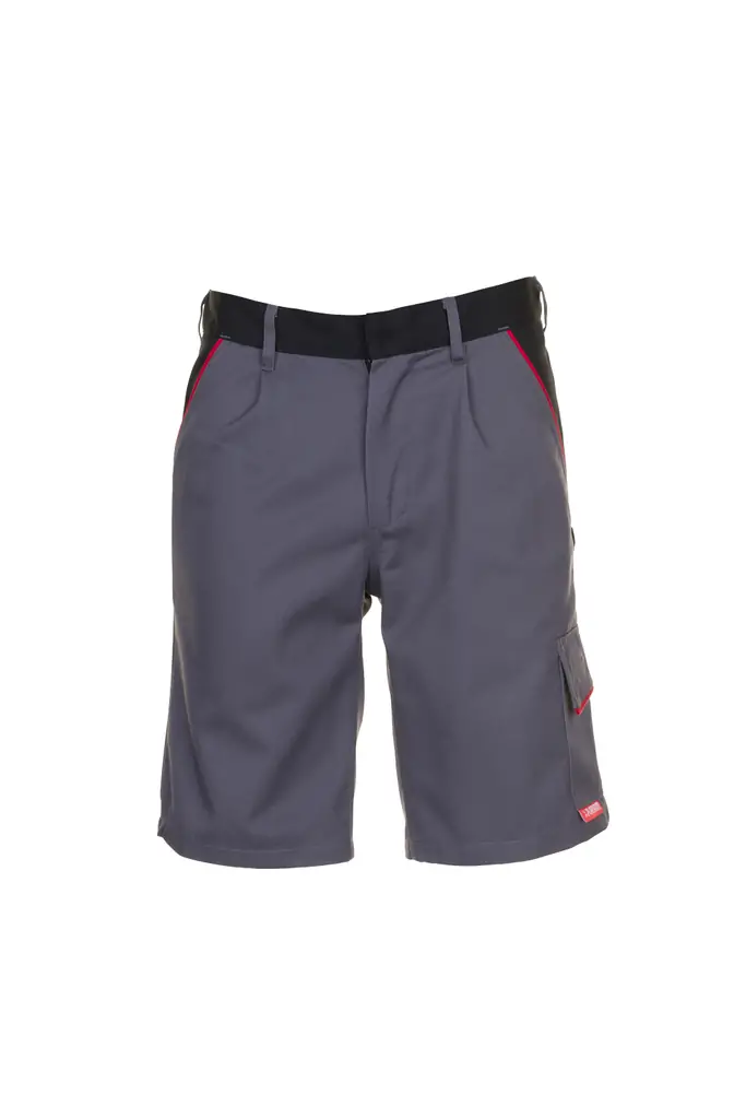 Planam HIGHLINE, radne bermude, slate/black/red, L-0