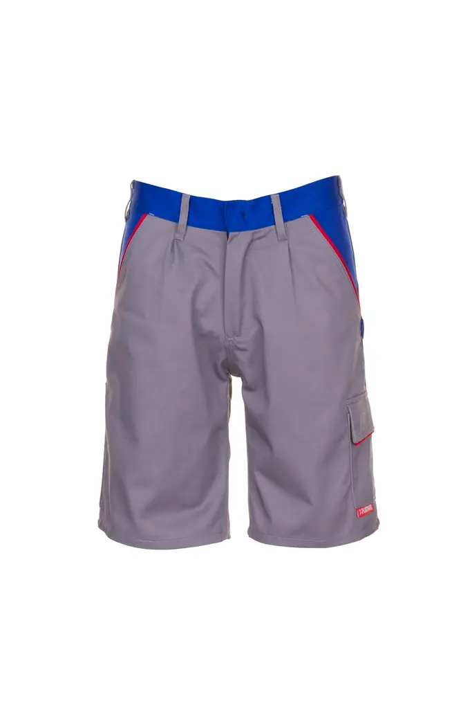 Planam HIGHLINE, radne bermude, zinc/royal/red, L-0