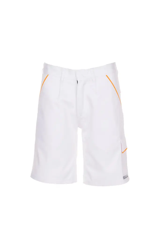Planam HIGHLINE, radne bermude, white/yellow, M-0