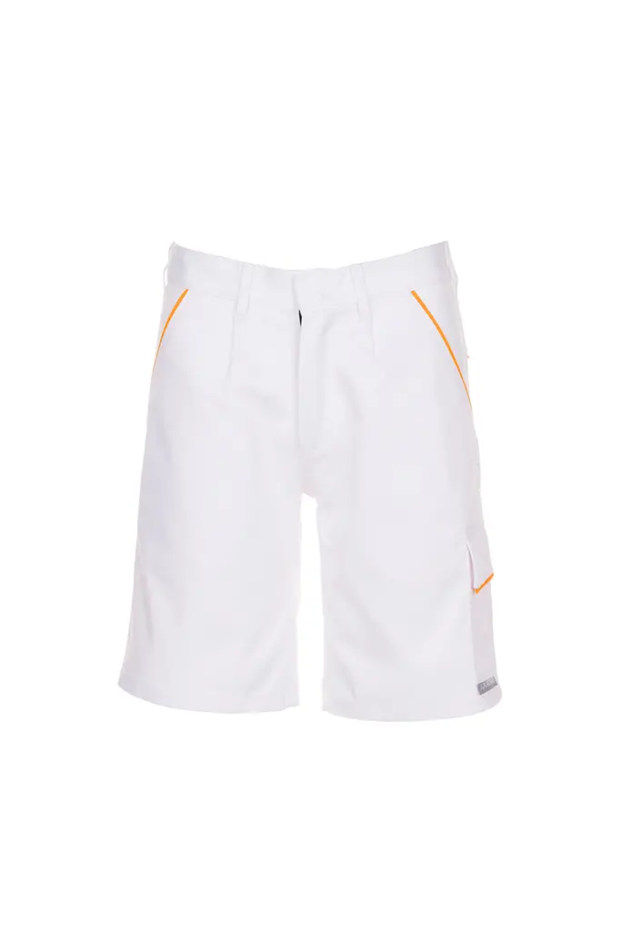 Planam HIGHLINE, radne bermude, white/yellow, M-0