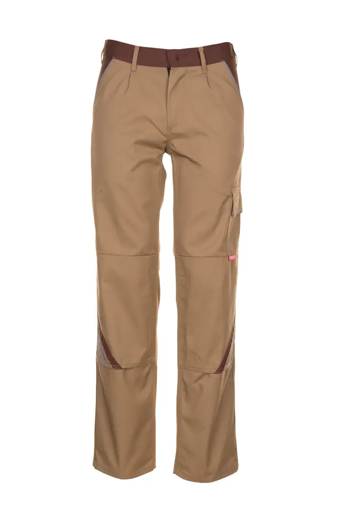 Planam HIGHLINE, radne hlače, beige/brown/zinc, 38-0