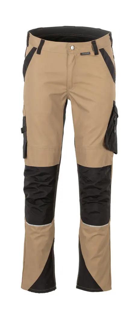 Planam NORIT, muške hlače, sand/black, 52-0