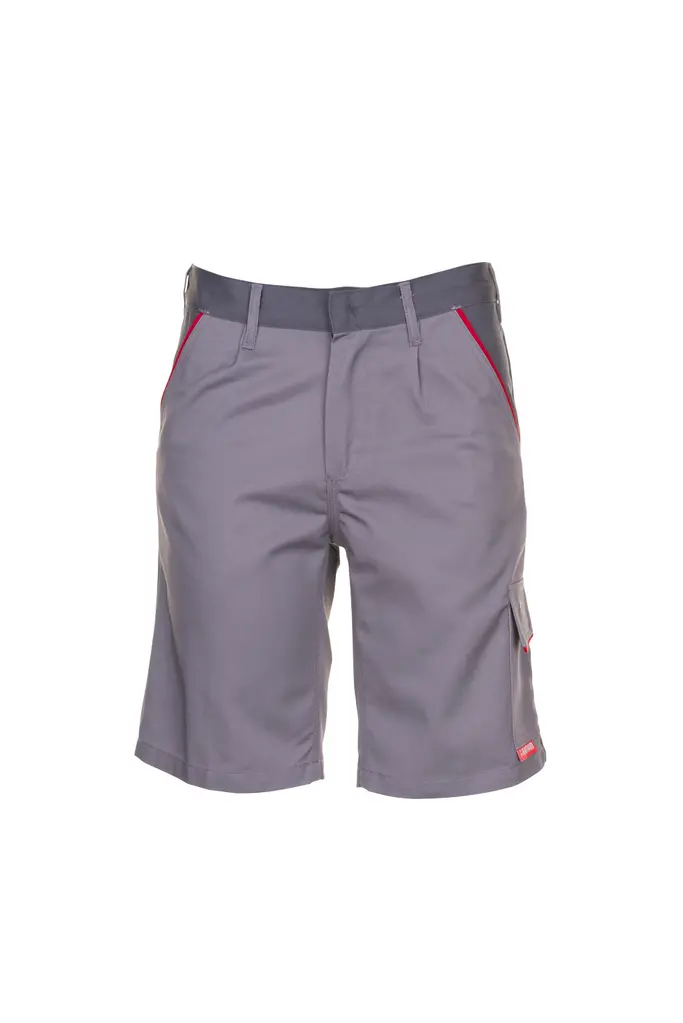 Planam HIGHLINE, radne bermude, zinc/slate/red, M-0