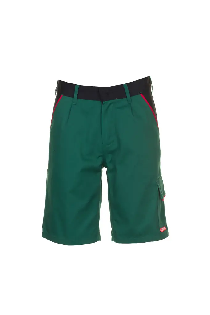 Planam HIGHLINE, radne bermude, green/black/red, L-0