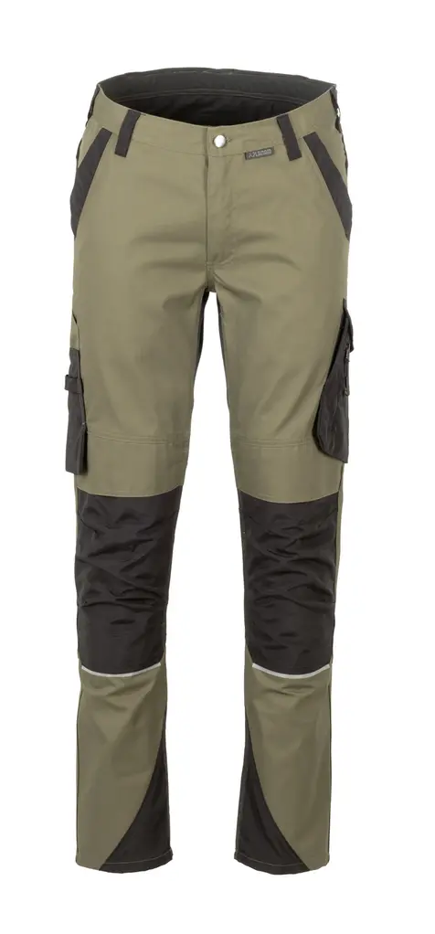 Planam NORIT, muške hlače, olive/black, 48-0