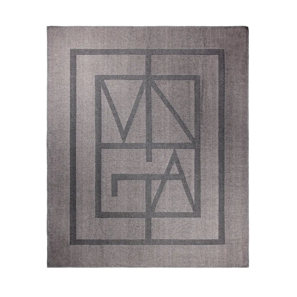 VINGA Monogram deka V40406 grey-1