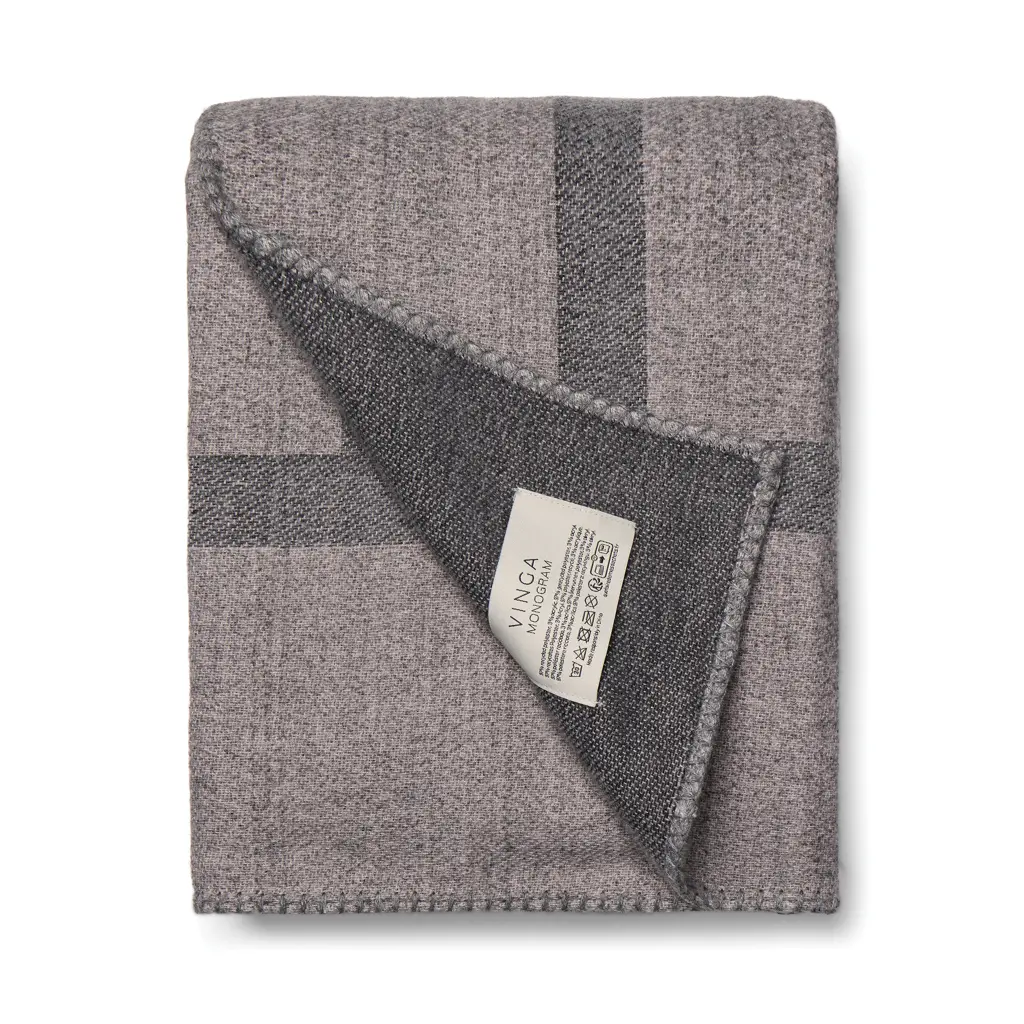 VINGA Monogram deka V40406 grey-3
