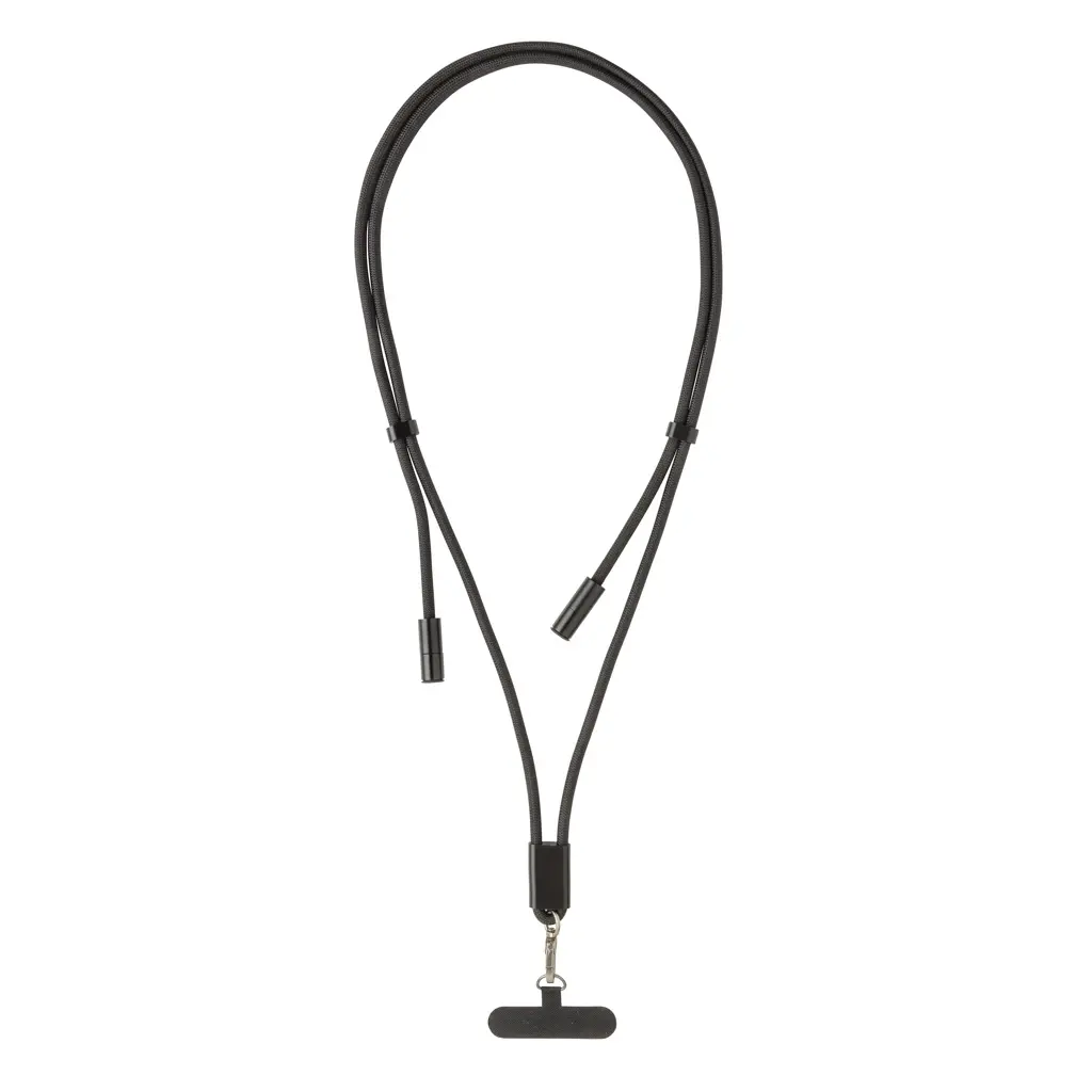 LoopAmp podesiva vezica za mobitel 160 cm s kablom 60W  P302.53 black-1