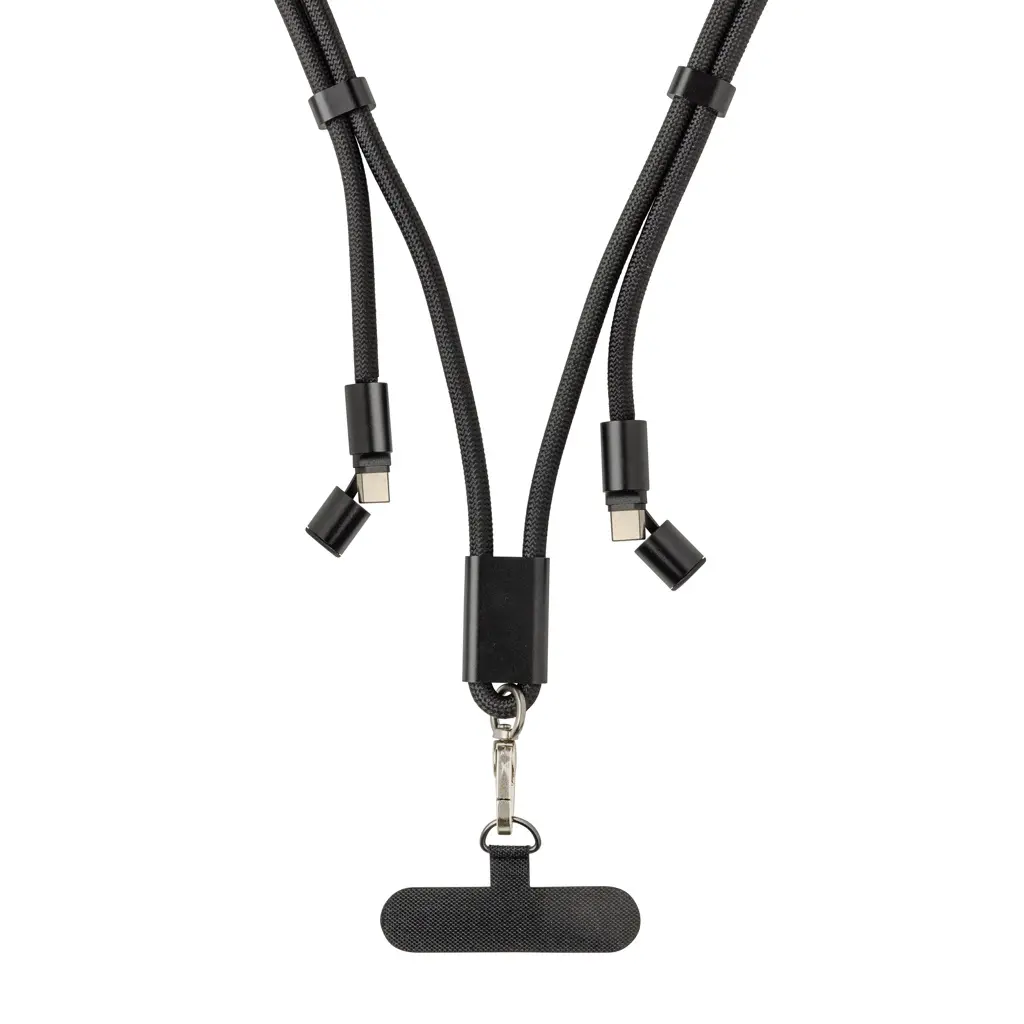 LoopAmp podesiva vezica za mobitel 160 cm s kablom 60W  P302.53 black-6