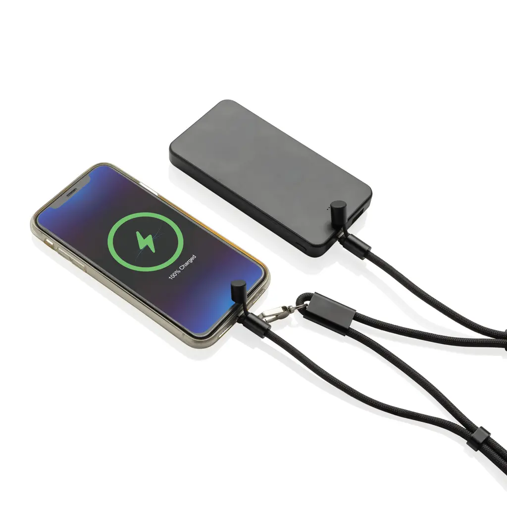 LoopAmp podesiva vezica za mobitel 160 cm s kablom 60W  P302.53 black-5