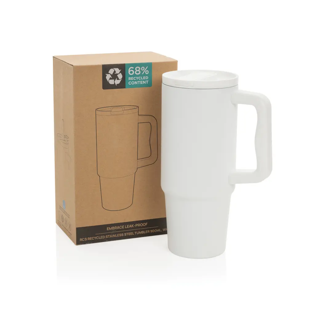 Embrace Leakproof termos šalica 900ml P437.34 white-7