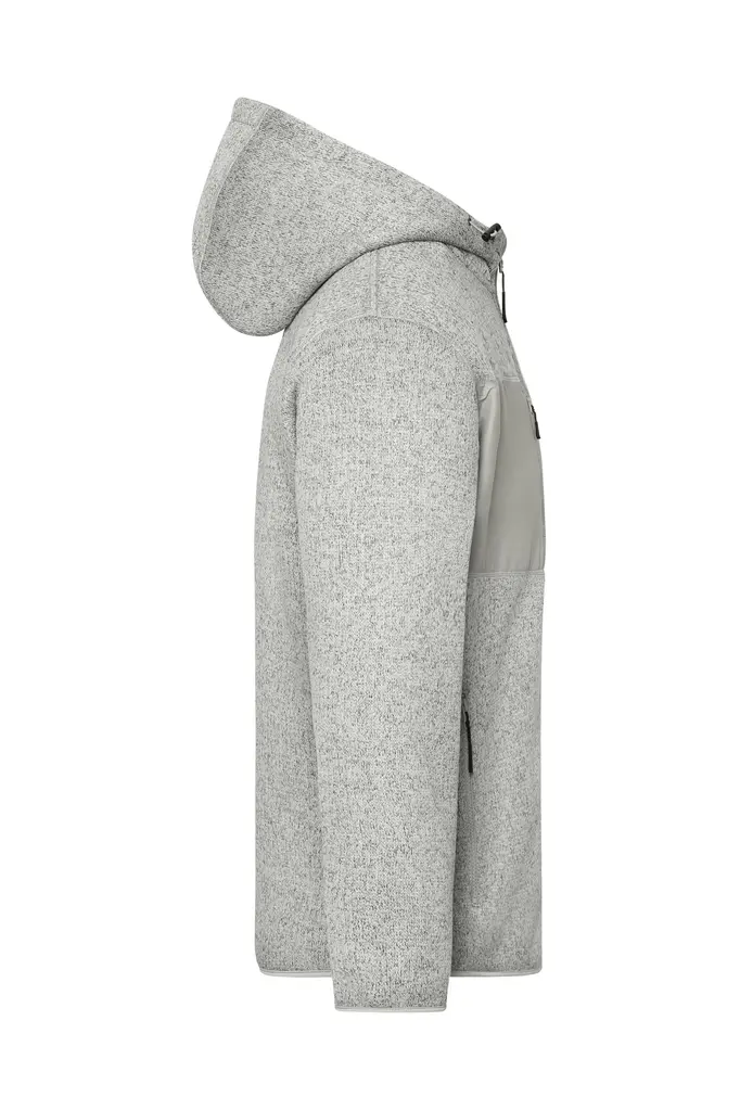 Radna flis jakna JN1874 grey, brown XS-2