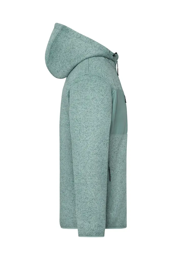 Radna flis jakna JN1874 green, brown XS-2