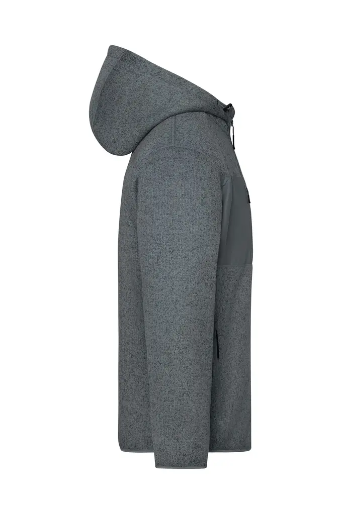 Radna flis jakna JN1874 grey, brown XS-2