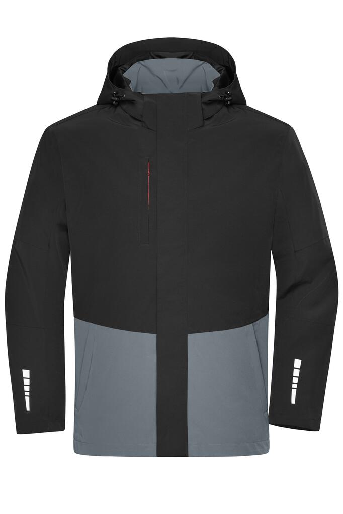 Hardshell radna jakna JN1878 black/metal-grey XS-0