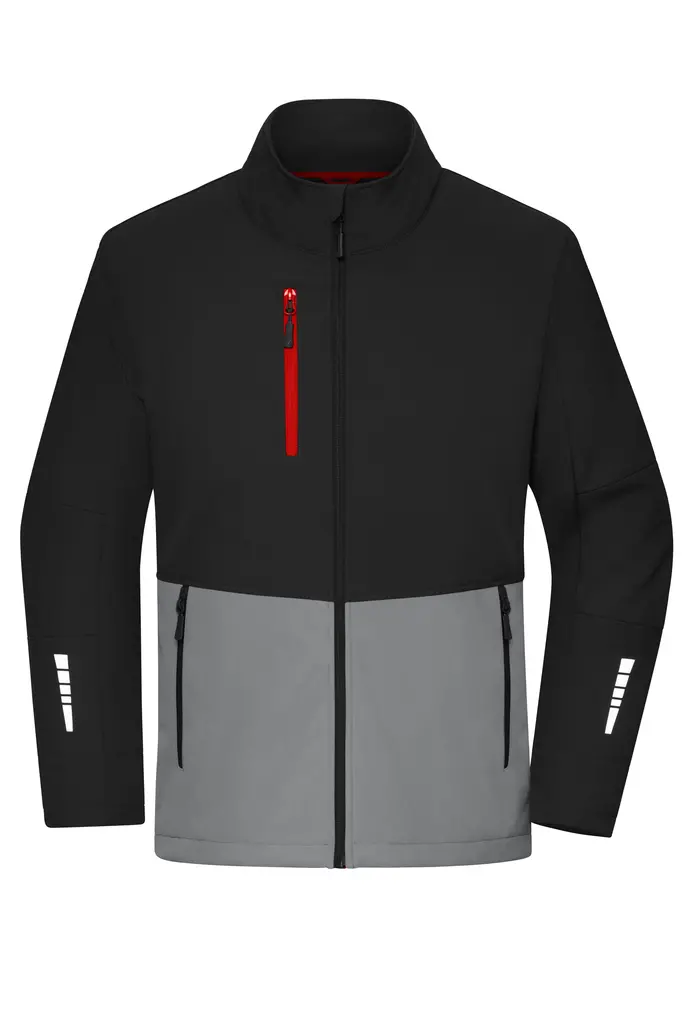 Radna softshell jakna JN1886 black, grey XS-0
