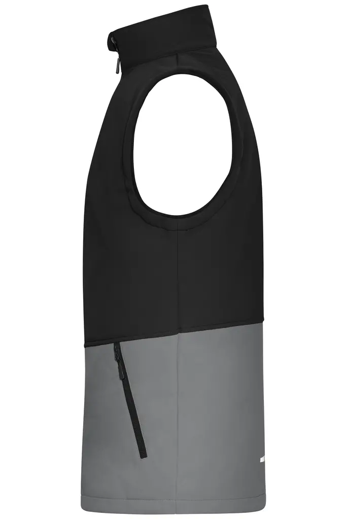 Radni softshell prsluk JN1888 black, grey XS-1