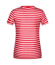 Ženska prugasta majica 8027 red/white XS-3