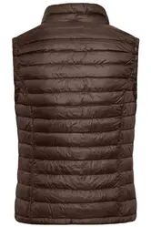 Ženski pernati prsluk JN1079 coffee/black M-7