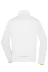 Muška softshell jakna JN1126 white/bright-green M-7