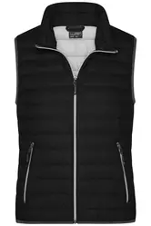 Ženski pernati prsluk JN1137 black/silver S-4