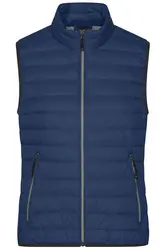 Ženski pernati prsluk JN1137 indigo-blue/silver S-0