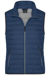 Ženski pernati prsluk JN1137 indigo-blue/silver M-4 Ženski pernati prsluk JN1137 indigo-blue/silver M-4