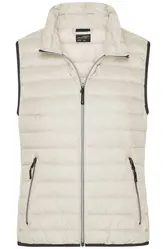 Ženski pernati prsluk JN1137 off-white/off-white S-4 Ženski pernati prsluk JN1137 off-white/off-white S-4