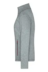 Ženska softshell jakna JN1147 dark-melange/red XS-5