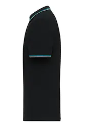 Polo majica JN1306 black/white/turquoise S-5