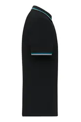Polo majica JN1306 black/white/turquoise S-6