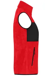 Ženski flis prsluk JN1309 red/black XS-6