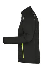 Ženska jakna JN1819 black/neon-yellow XS-4