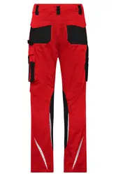 Radne slim hlače JN1832 red/black 25-6
