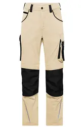 Radne slim hlače JN1832 stone/black 27-0
