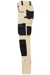 Radne slim hlače JN1832 stone/black 27-1