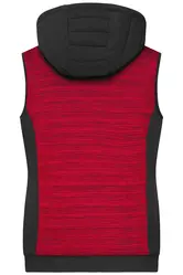 Ženski prsluk JN1847 red-melange/black XS-3
