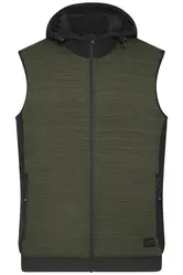 Muški prsluk JN1848 olive-melange/black XS-4