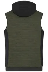 Muški prsluk JN1848 olive-melange/black XS-7