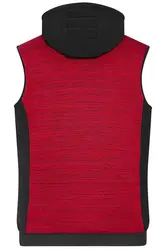 Muški prsluk JN1848 red-melange/black XS-3