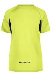 Ženska majica za trčanje JN316 fluoyellow/black XS-3