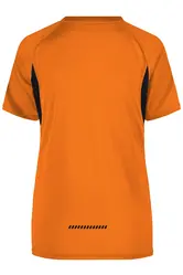 Ženska majica za trčanje JN316 orange/black XS-3