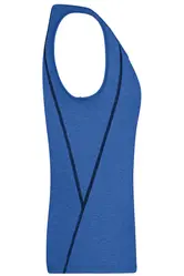 Ženska majica za trčanje JN493 blue-melange/navy XS-6