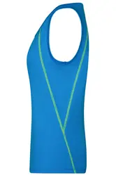 Ženska majica za trčanje JN493 bright-blue/bright-yellow XS-5