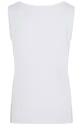 Ženska majica za trčanje JN493 white/bright-green XS-3