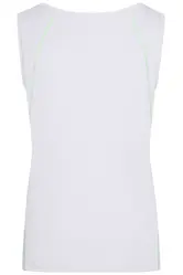 Ženska majica za trčanje JN493 white/bright-green S-3