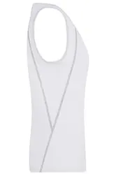 Ženska majica za trčanje JN493 white/silver XS-2