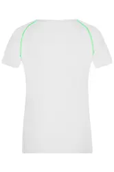 Ženska sportska majica JN495 white/bright-green XS-7